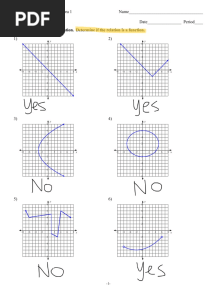 Infinite Algebra 1 - Continuous Relations With Answer Keys