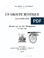 Un Groupe Mystique Allemand - M. de Villermont