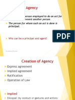 Contract of Agency Summary