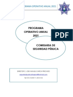 Programa Operativo Anual SEGURIDAD PUBLICA 2021 - 1