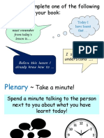 Plenary Ideas