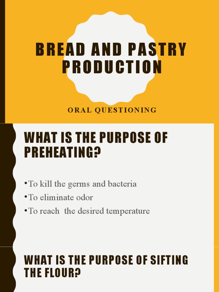 Bread and Pastry Production An Insightful Guide to the Purposes