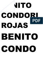 Benito Condori Rojas