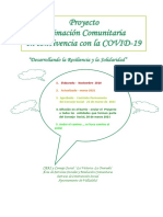 Proyecto Animación Comunitaria - COVID-19 - Consejo Social La Victoria - La Overuela Año 2021