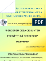 Modalităţi de Eficientizare A Relațiilor Interpersonale