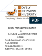 Salary management system in DBMS