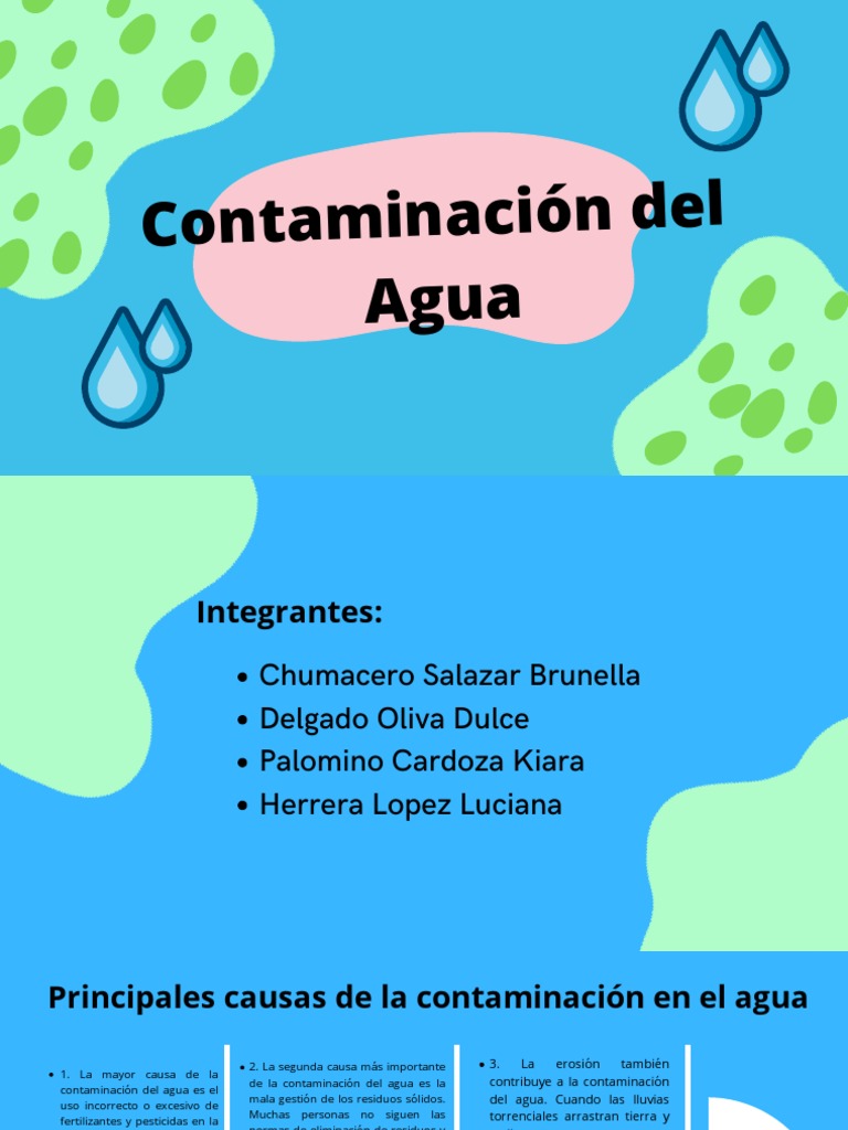 Causas de la Contaminación del Agua | PDF | Ciencia y matemáticas