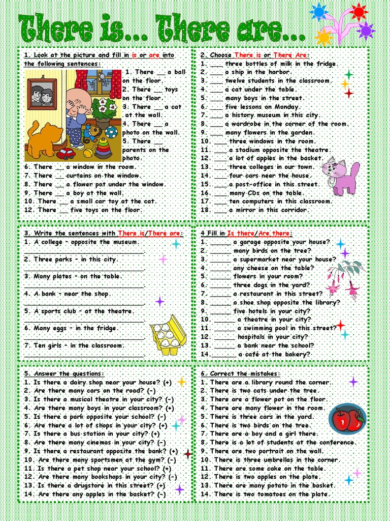 ThereIsThereAre Exercises PDF