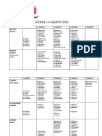 Calendario Lezioni Italian Guitar Campus 2022