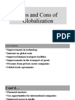 Pros and Cons of Globalization