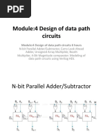 Module:4 Design of Data Path Circuits 6 Hours