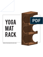 Yoga Mat Rack Plans