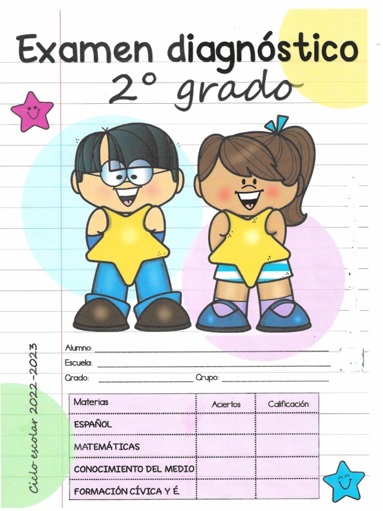 Examen Diagnostico Segundo Grado A | PDF