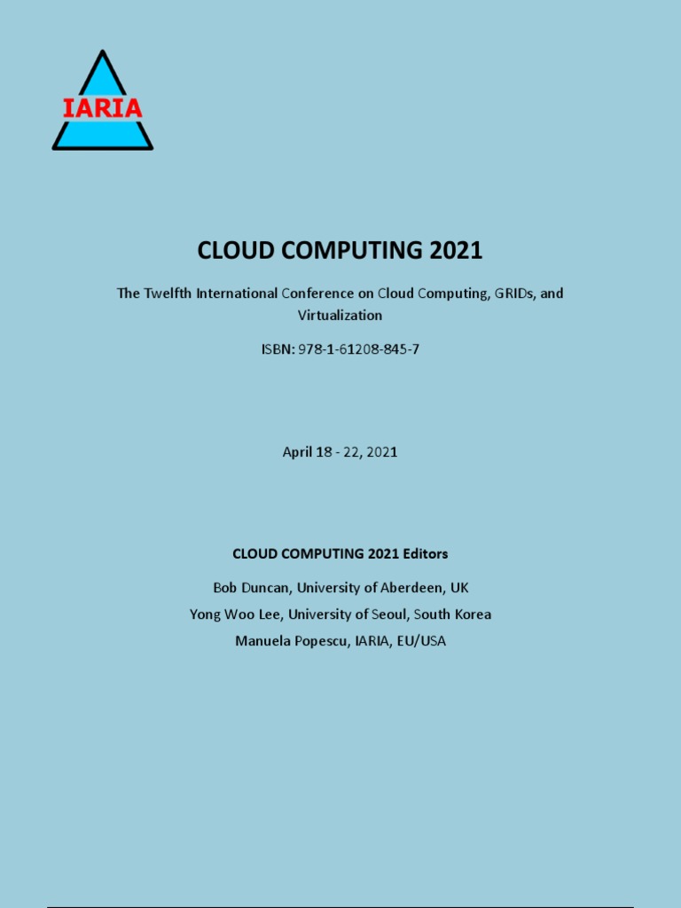 Cloud Computing 2021 Full | PDF | Internet Of Things | Computer Security