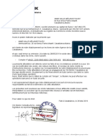 ATTESTATION DE SOLDE - CIH BANK CASABLANCA - MAROC