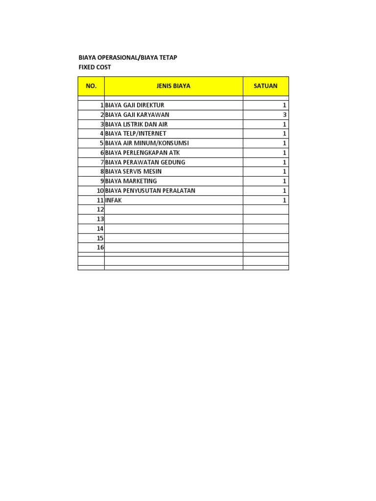 03 Rumus Dan Template Excel Cara Hitung Target Penjualan 15 Produk | PDF