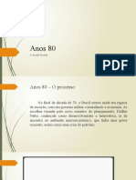 Década de 80: Crise, Transição e Desigualdade no Brasil