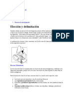 Elección y Delimitacion Del Tema