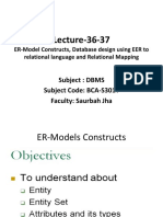 L36-37-Converting ER Diagram To Relational Schema