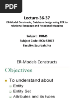 L36-37-Converting ER Diagram to Relational Schema