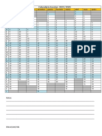 Calendário Escolar 2022 - 2023