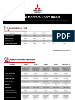 Montero Sport Diesel