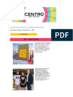 Centro SA Newsletter - Muralist Meets BMC CEO - Nov. 2022