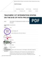 TEACHERS' ICT INTEGRATION STATES ON THE EVE OF FATIH PROJECT - Problems of Education in The 21st Century