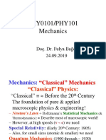 Lecture1 Mechanics DocDrFulyaBagci