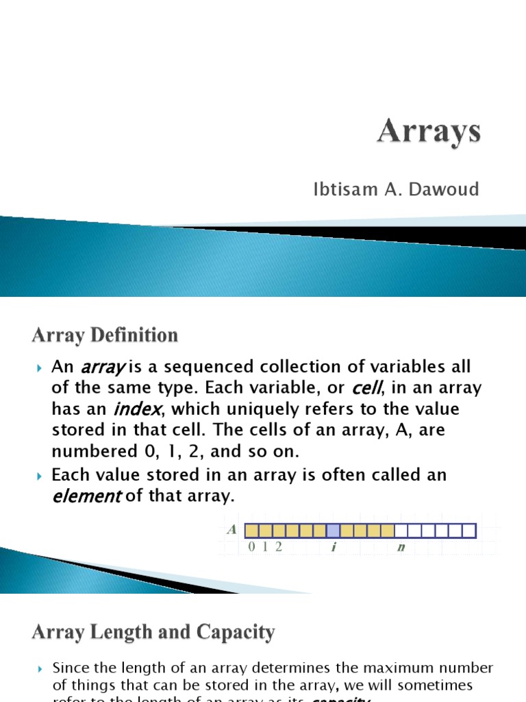 Array PDF | PDF | Science & Mathematics | Computers