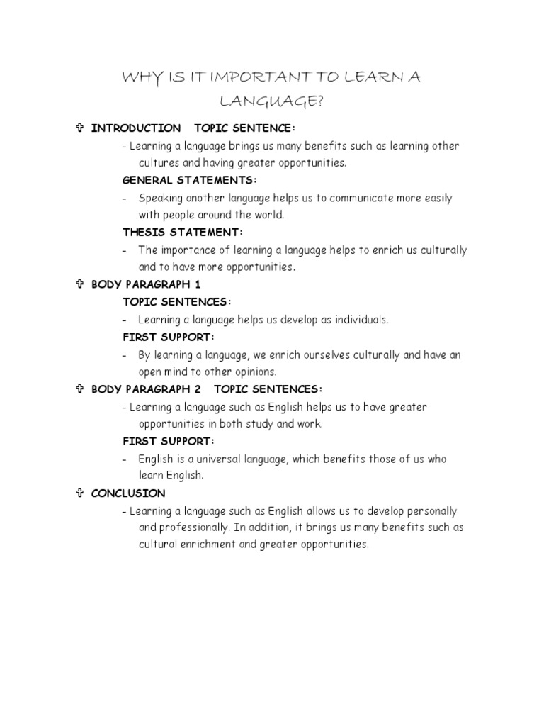 Why Is It Important To Learn A Language | PDF | Language Arts & Discipline