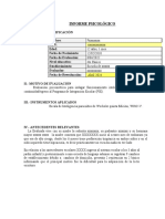 Informe PXXXX AXXXX (WISC)