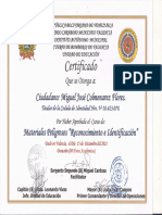 Certificado Mat Peligrosos Lara