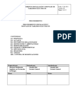 SGI-P-ELE-04 Instalacion y Montaje de Tableros Electricos