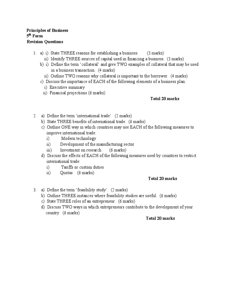 POB Revision Questions 2 | PDF | Breach Of Contract | Letter Of Credit