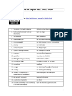 Survival Kit English Bac 1 Unit 3 Work