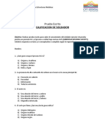 Prueba Escrita Certificacion Aws D1.1 Soldadura