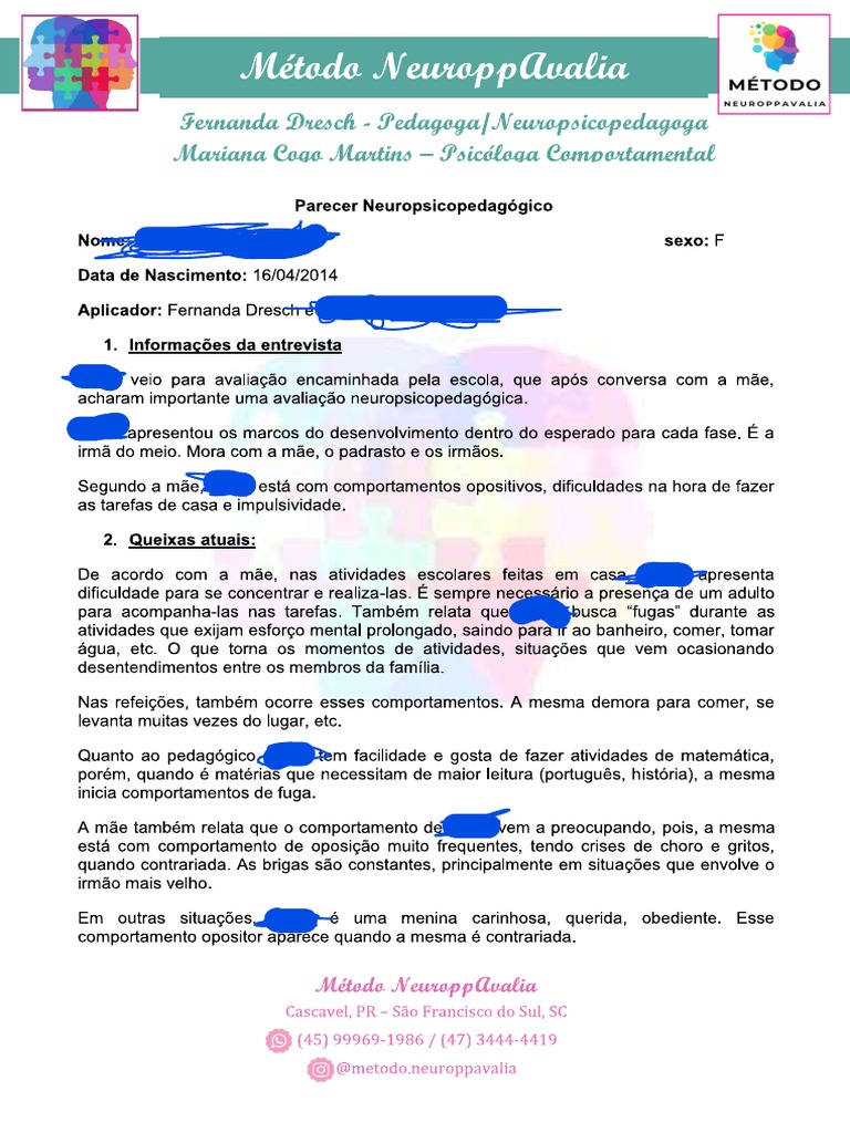 Modelo de parecer pdf
