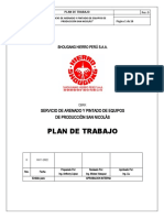 Plan de Trabajo - Servicio de Arenado y Pintado de Equipos de Produccion San Nicolas