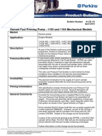 Genset Fuel Priming Pump - 1103 and 1104 Mechanical Models: Market Application