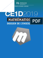 Evaluation Certificative - CE1D 2019 - Mathematiques - Dossier de L Enseignant Et Guide de Correct (Ressource 15489)