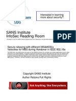 Sans Institute Infosec Reading Room: Interested in Learning More About Security?