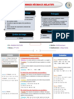 1 Les Nombres Décimaux Relatifs