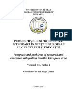 Perspectivele Şi Problemele Integrării - 2020 - v.2