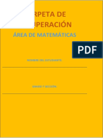 Carp Recup Matematicas Cuarto