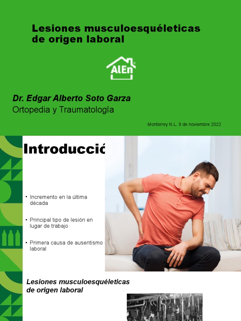 Lesiones Musculoesquéleticas de Origen Laboral | PDF | Enfermedades y ...