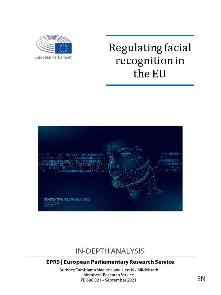 Regulating Facial Recognition in The EU - EPRS | PDF