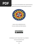 Análisis Psicométrico Del Cuestionario Aq-R