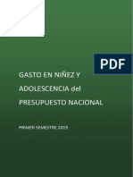 Gasto en Niñez y Adolescencia Del Presupuesto Nacional