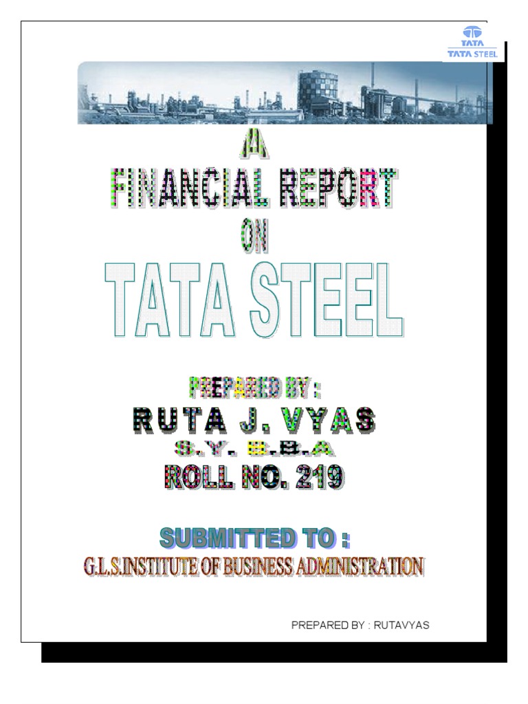 Financial Analysis of TATA STEEL Capital Structure Financial Audit